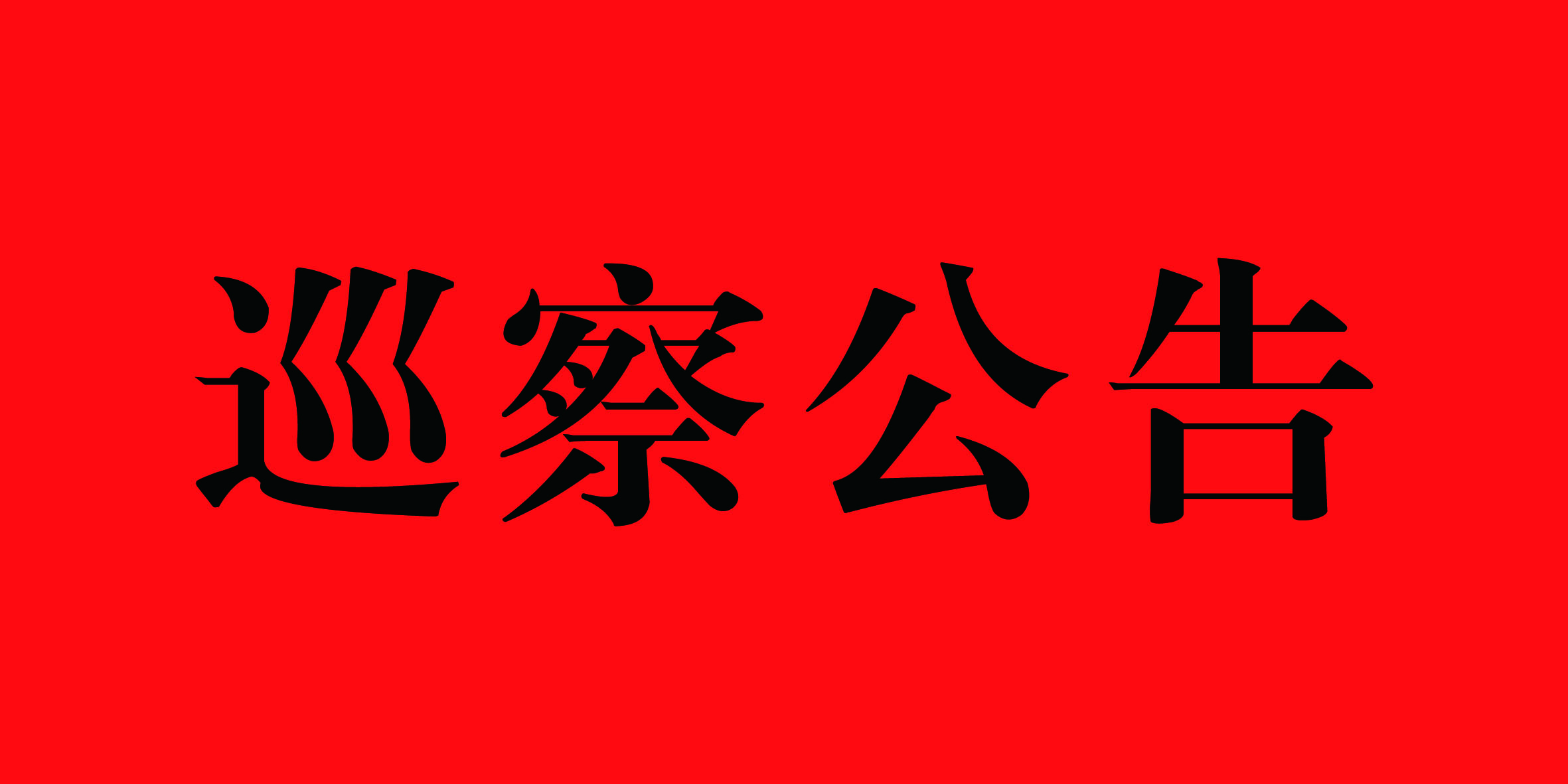 巡察公告